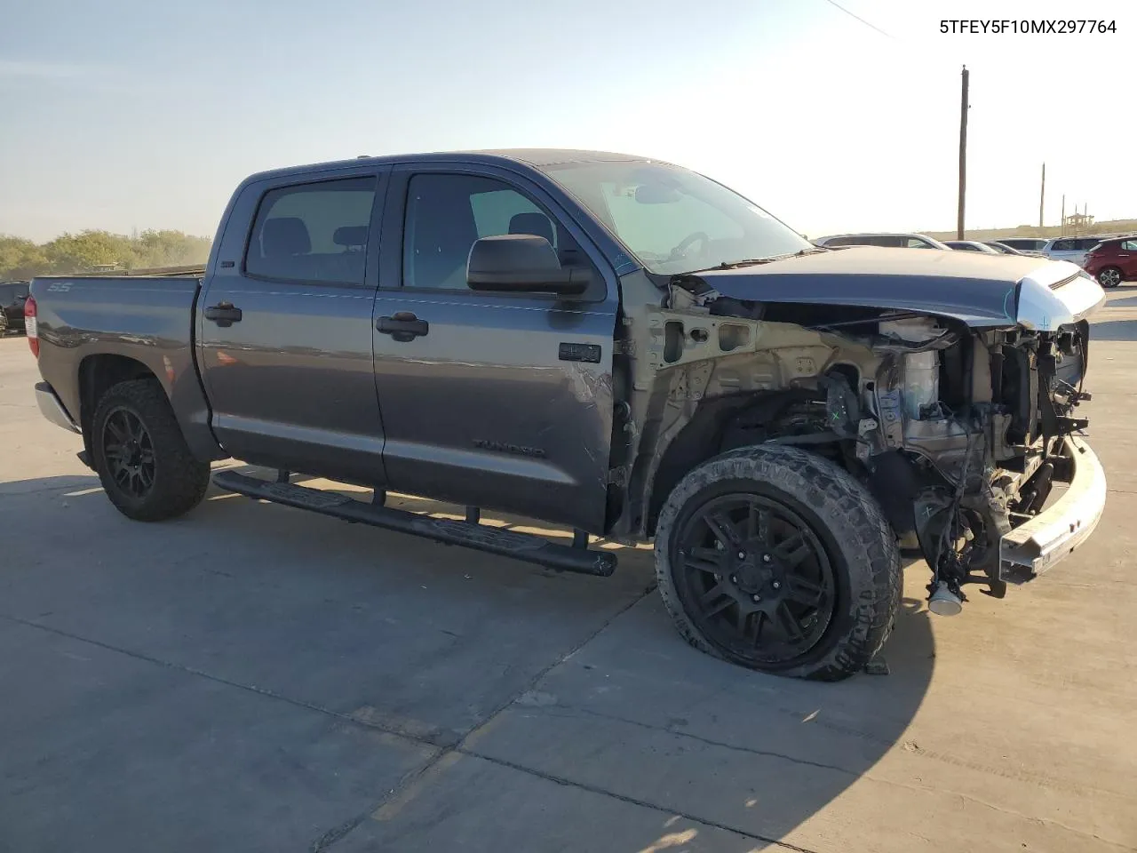 2021 Toyota Tundra Crewmax Sr5 VIN: 5TFEY5F10MX297764 Lot: 75280894