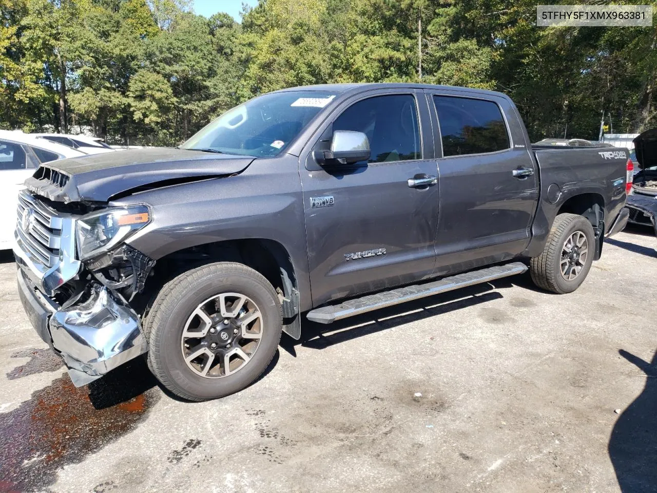 2021 Toyota Tundra Crewmax Limited VIN: 5TFHY5F1XMX963381 Lot: 75530864