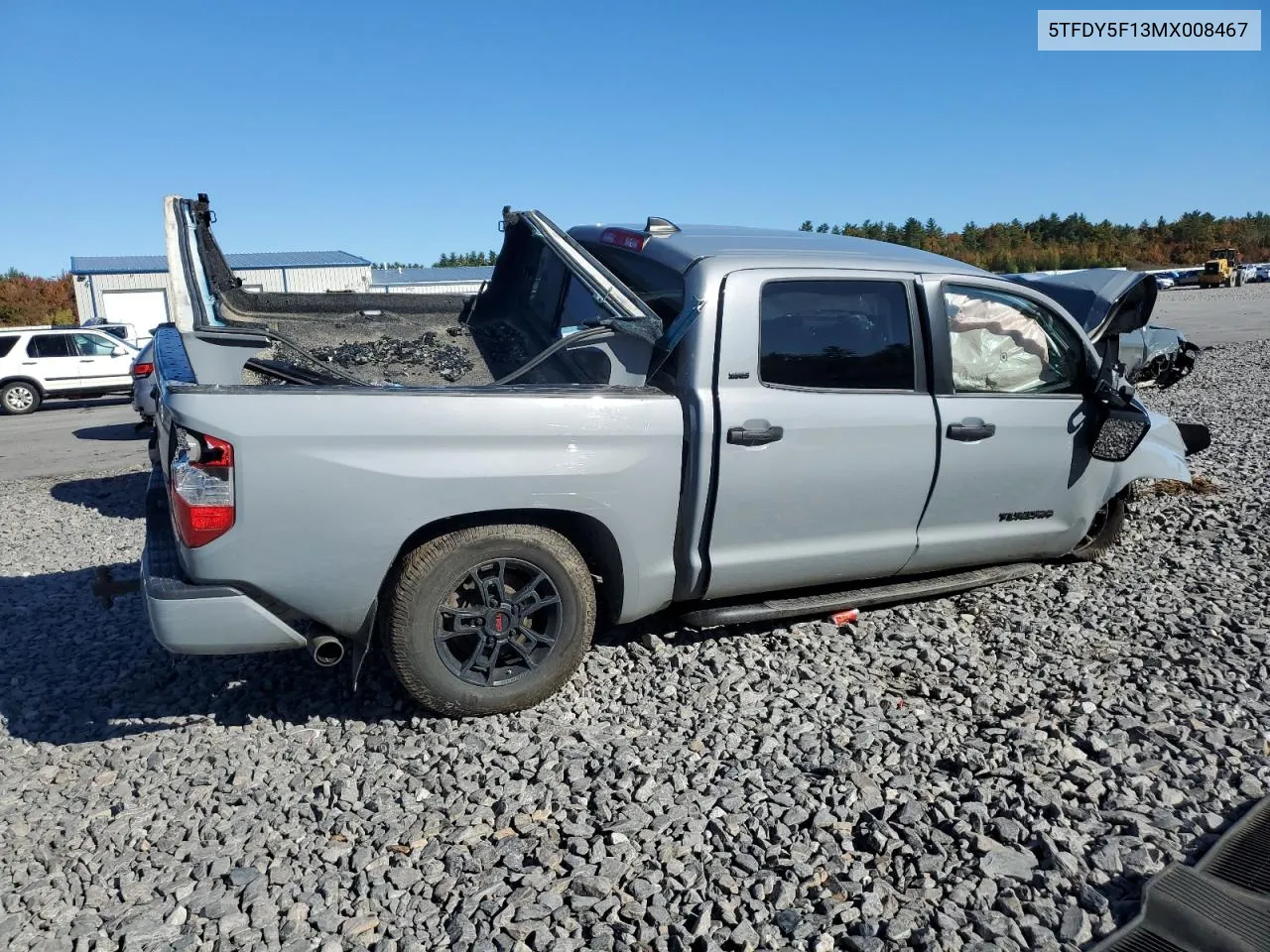 2021 Toyota Tundra Crewmax Sr5 VIN: 5TFDY5F13MX008467 Lot: 76134604