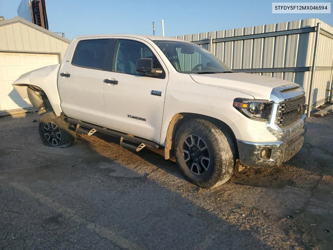 2021 Toyota Tundra Crewmax Sr5 VIN: 5TFDY5F12MX046594 Lot: 76364614