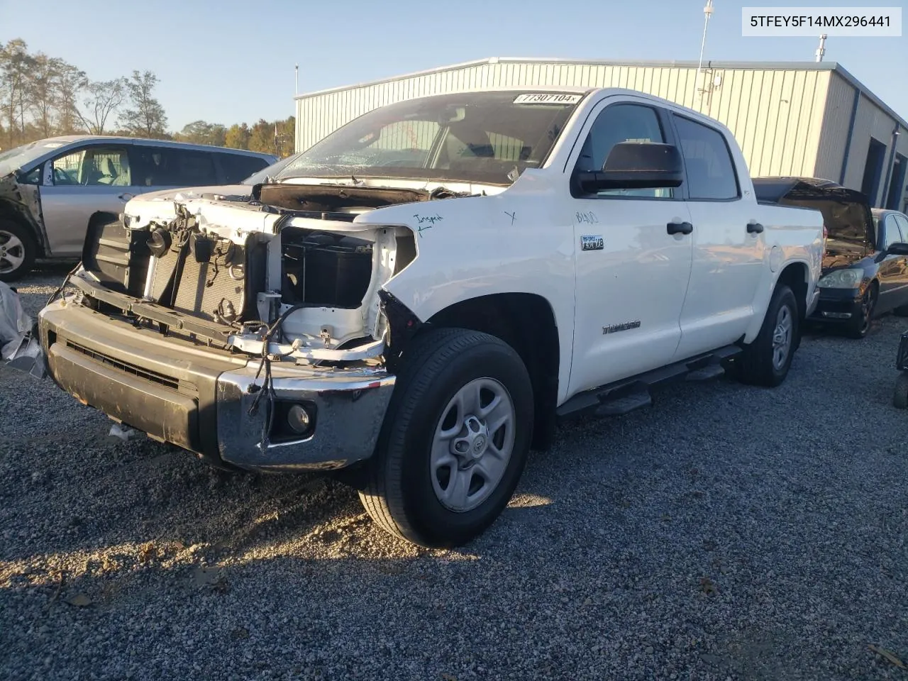 2021 Toyota Tundra Crewmax Sr5 VIN: 5TFEY5F14MX296441 Lot: 77307104