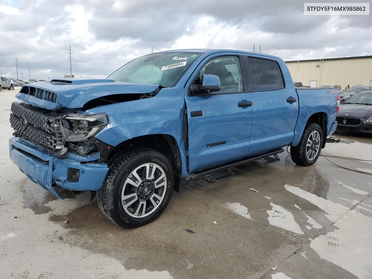 2021 Toyota Tundra Crewmax Sr5 VIN: 5TFDY5F16MX985862 Lot: 77666604