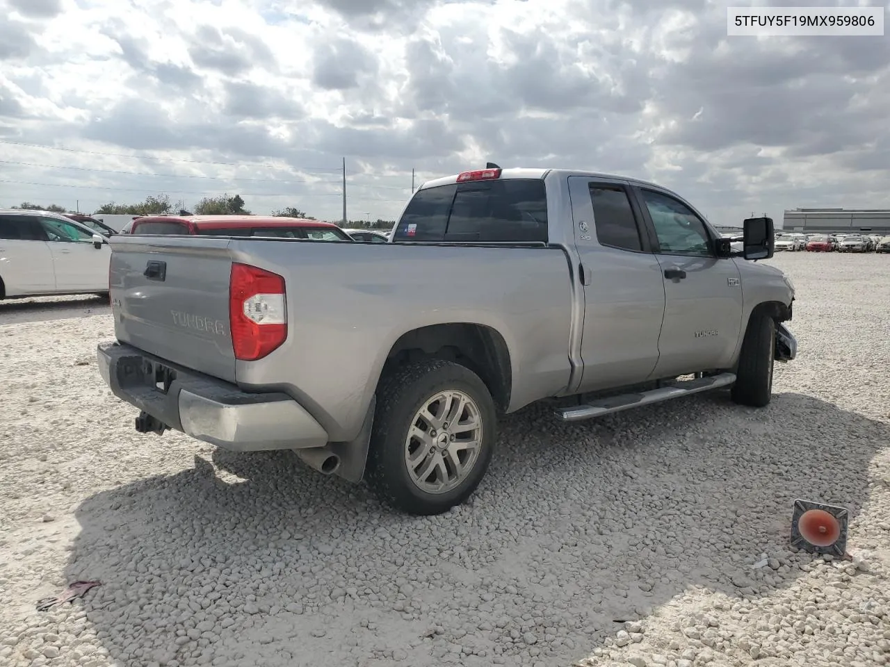 2021 Toyota Tundra Double Cab Sr VIN: 5TFUY5F19MX959806 Lot: 78201514