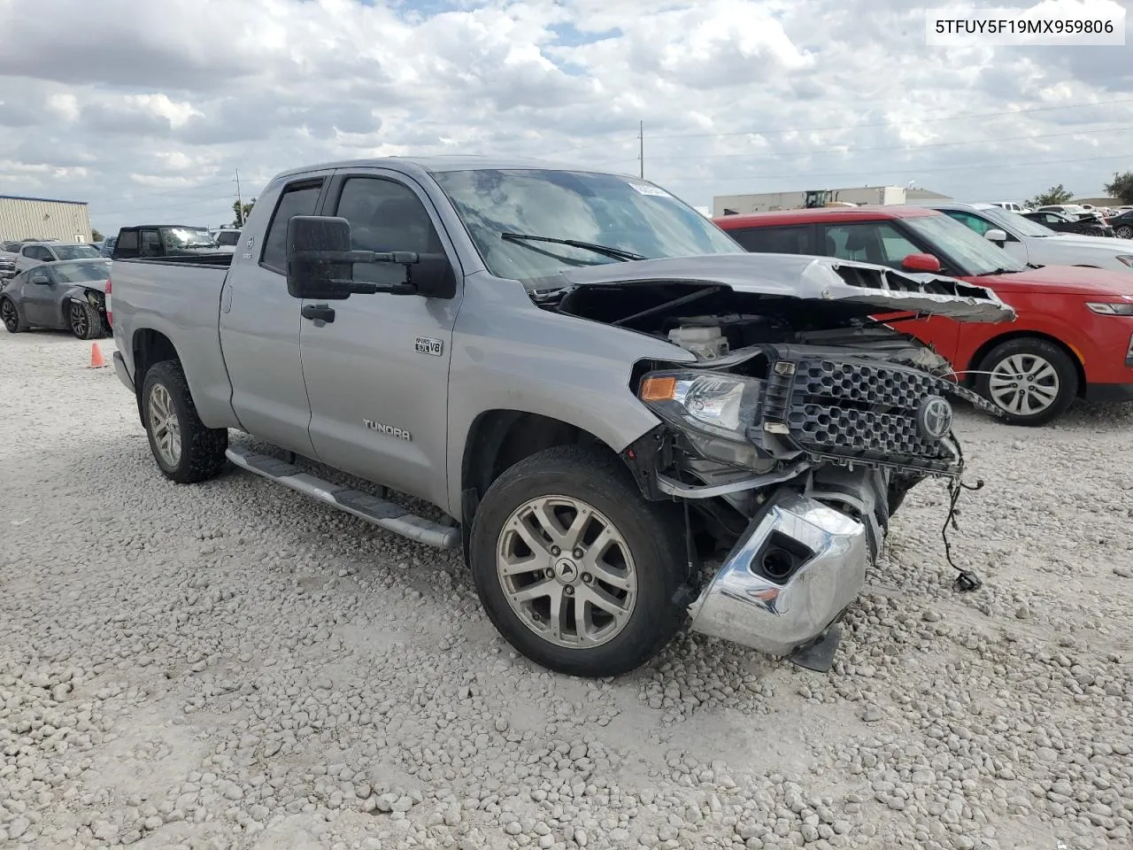 2021 Toyota Tundra Double Cab Sr VIN: 5TFUY5F19MX959806 Lot: 78201514