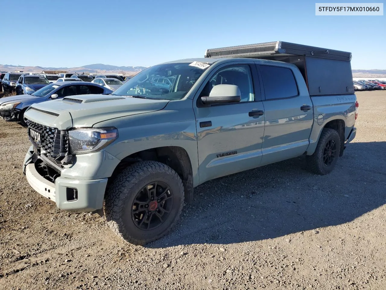 2021 Toyota Tundra Crewmax Sr5 VIN: 5TFDY5F17MX010660 Lot: 79340994