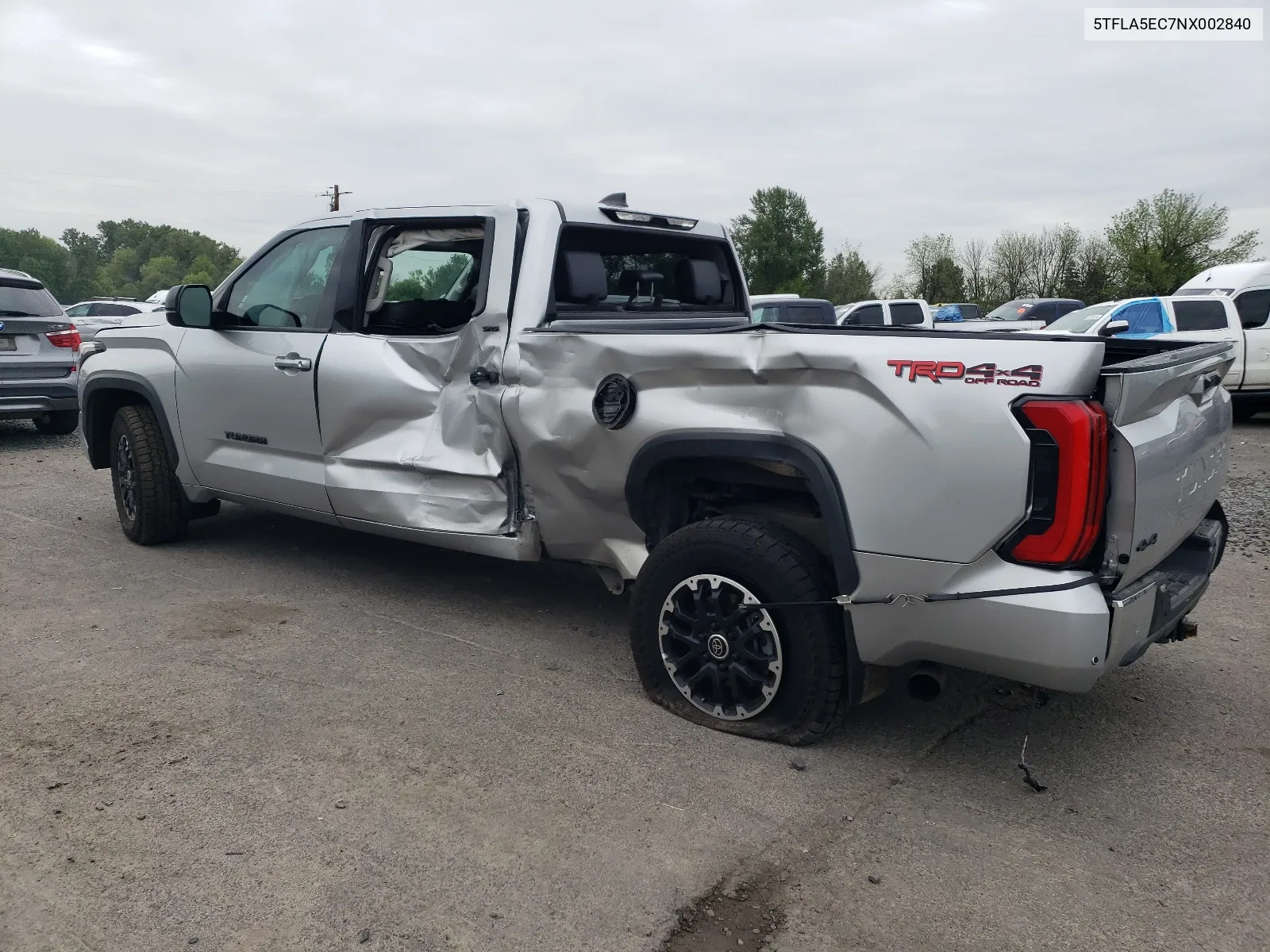 2022 Toyota Tundra Crewmax Sr5 VIN: 5TFLA5EC7NX002840 Lot: 56014314