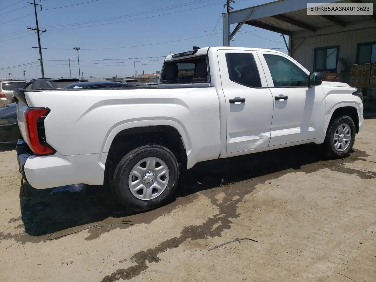 2022 Toyota Tundra Double Cab Sr VIN: 5TFKB5AA3NX013623 Lot: 56168634