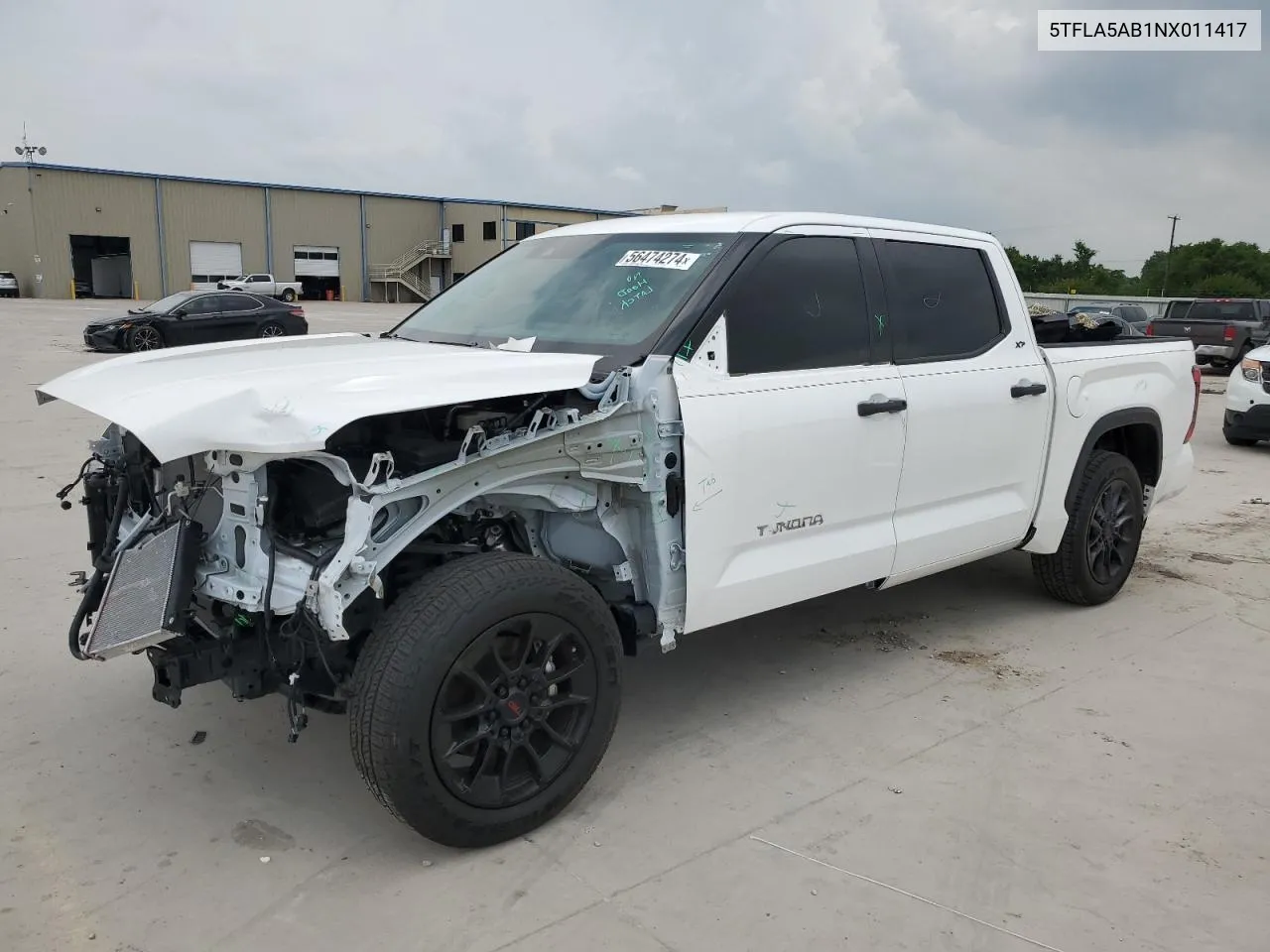 2022 Toyota Tundra Crewmax Sr VIN: 5TFLA5AB1NX011417 Lot: 56474274