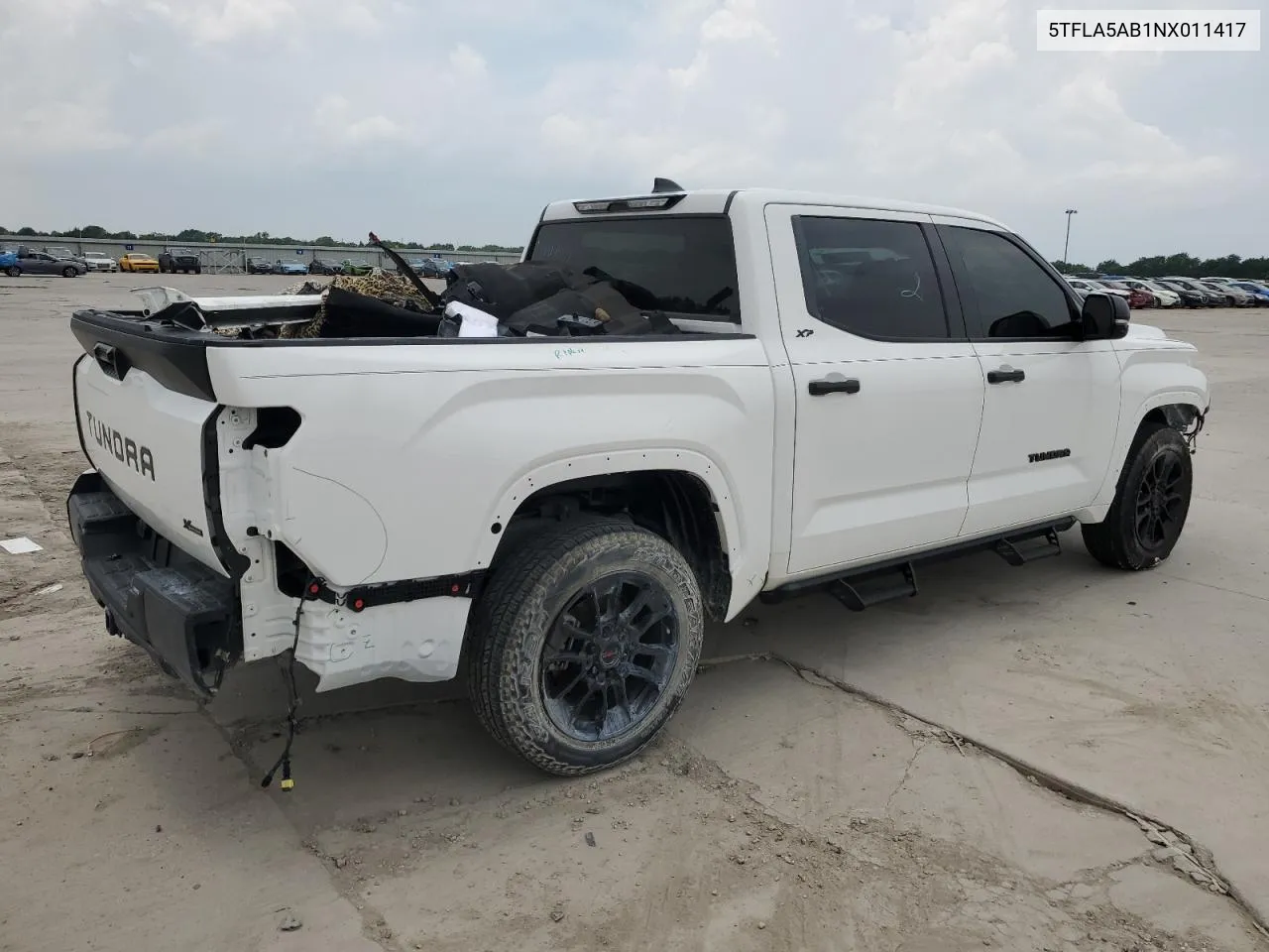 2022 Toyota Tundra Crewmax Sr VIN: 5TFLA5AB1NX011417 Lot: 56474274