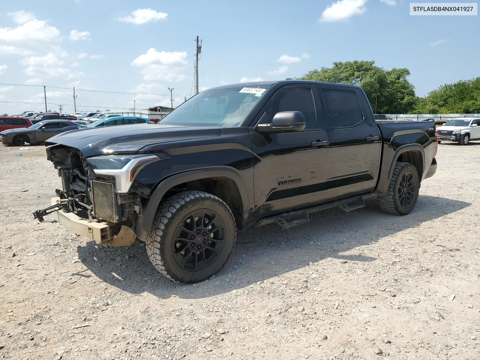 2022 Toyota Tundra Crewmax Sr VIN: 5TFLA5DB4NX041927 Lot: 63837144