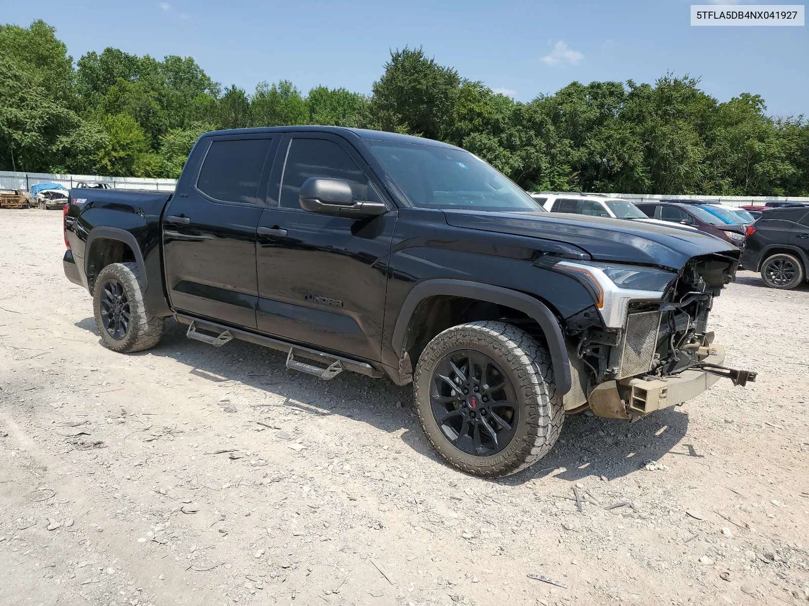 2022 Toyota Tundra Crewmax Sr VIN: 5TFLA5DB4NX041927 Lot: 63837144