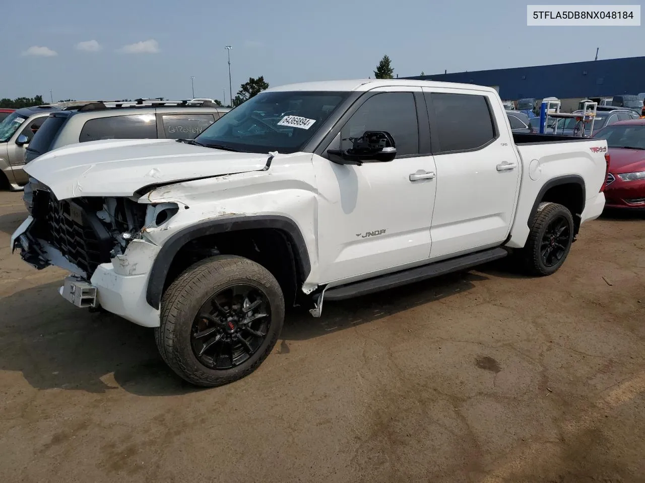 2022 Toyota Tundra Crewmax Sr VIN: 5TFLA5DB8NX048184 Lot: 64369894