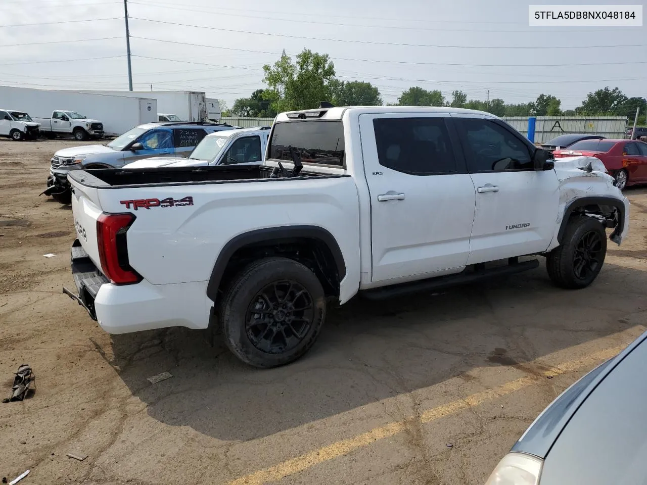 2022 Toyota Tundra Crewmax Sr VIN: 5TFLA5DB8NX048184 Lot: 64369894