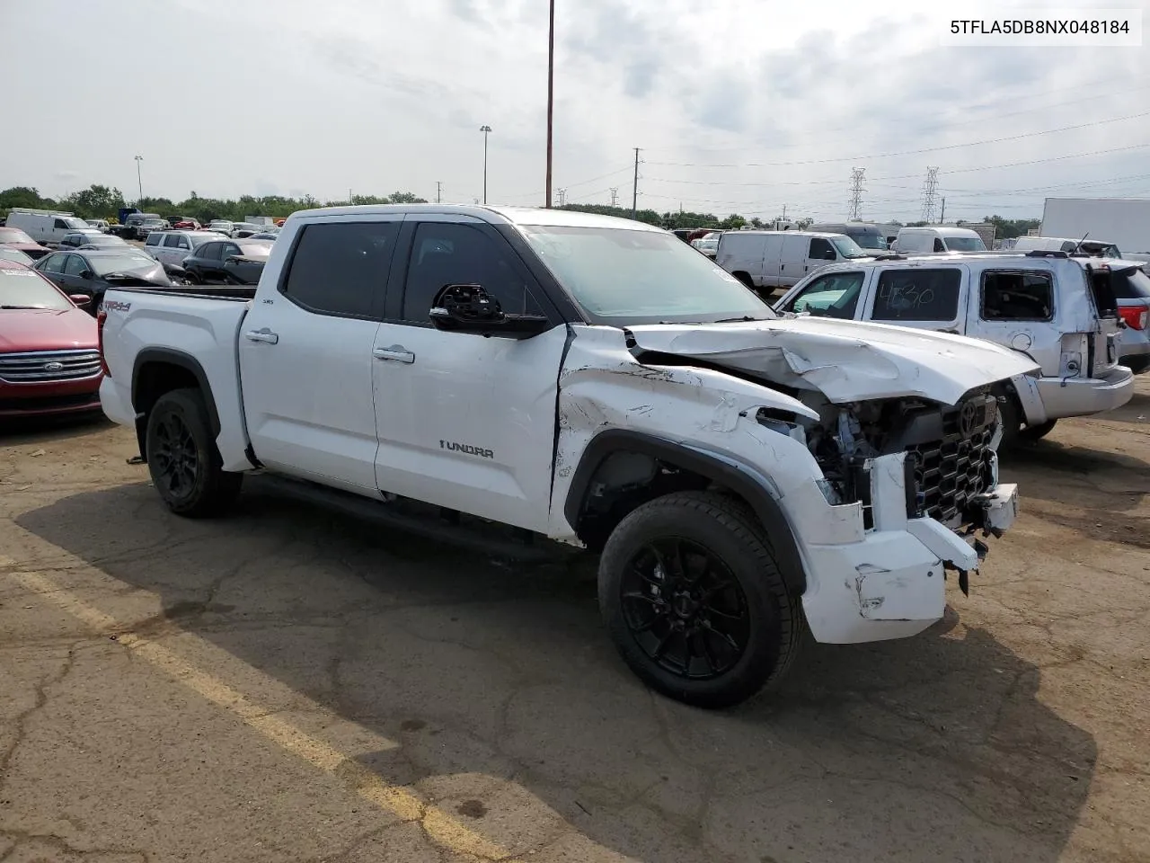 2022 Toyota Tundra Crewmax Sr VIN: 5TFLA5DB8NX048184 Lot: 64369894