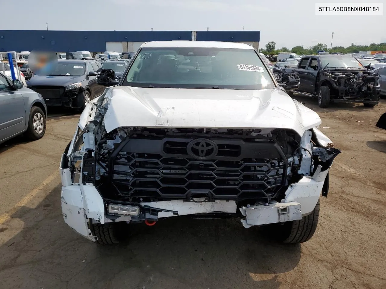 2022 Toyota Tundra Crewmax Sr VIN: 5TFLA5DB8NX048184 Lot: 64369894