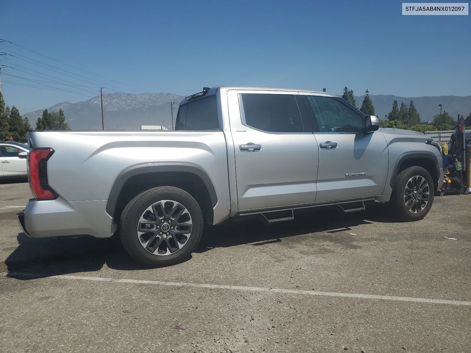 2022 Toyota Tundra Crewmax Limited VIN: 5TFJA5AB4NX012097 Lot: 66118714