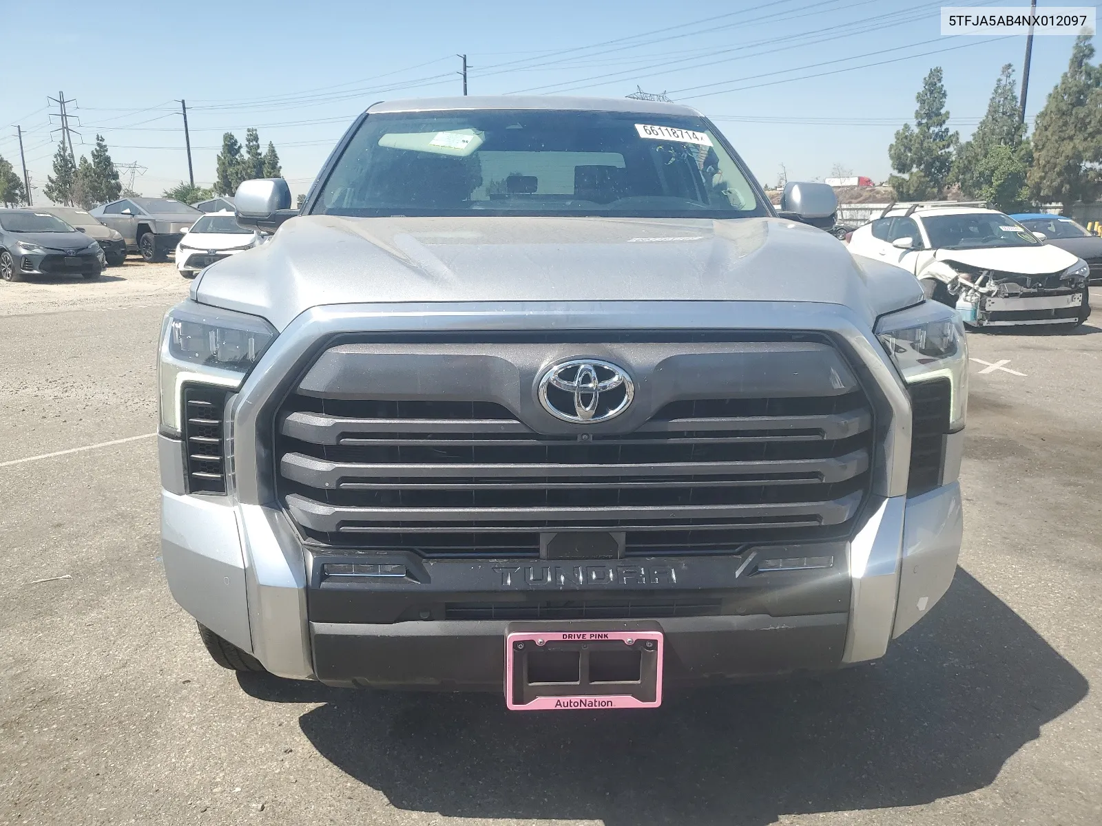 2022 Toyota Tundra Crewmax Limited VIN: 5TFJA5AB4NX012097 Lot: 66118714