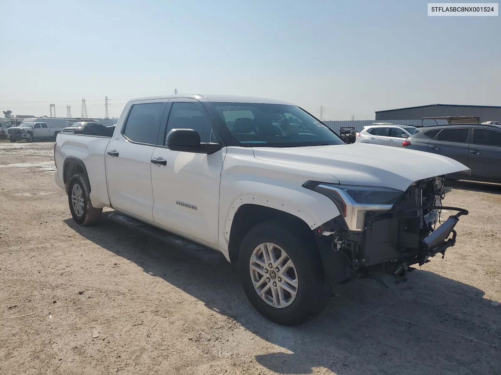 2022 Toyota Tundra Crewmax Sr5 VIN: 5TFLA5BC8NX001524 Lot: 66143344