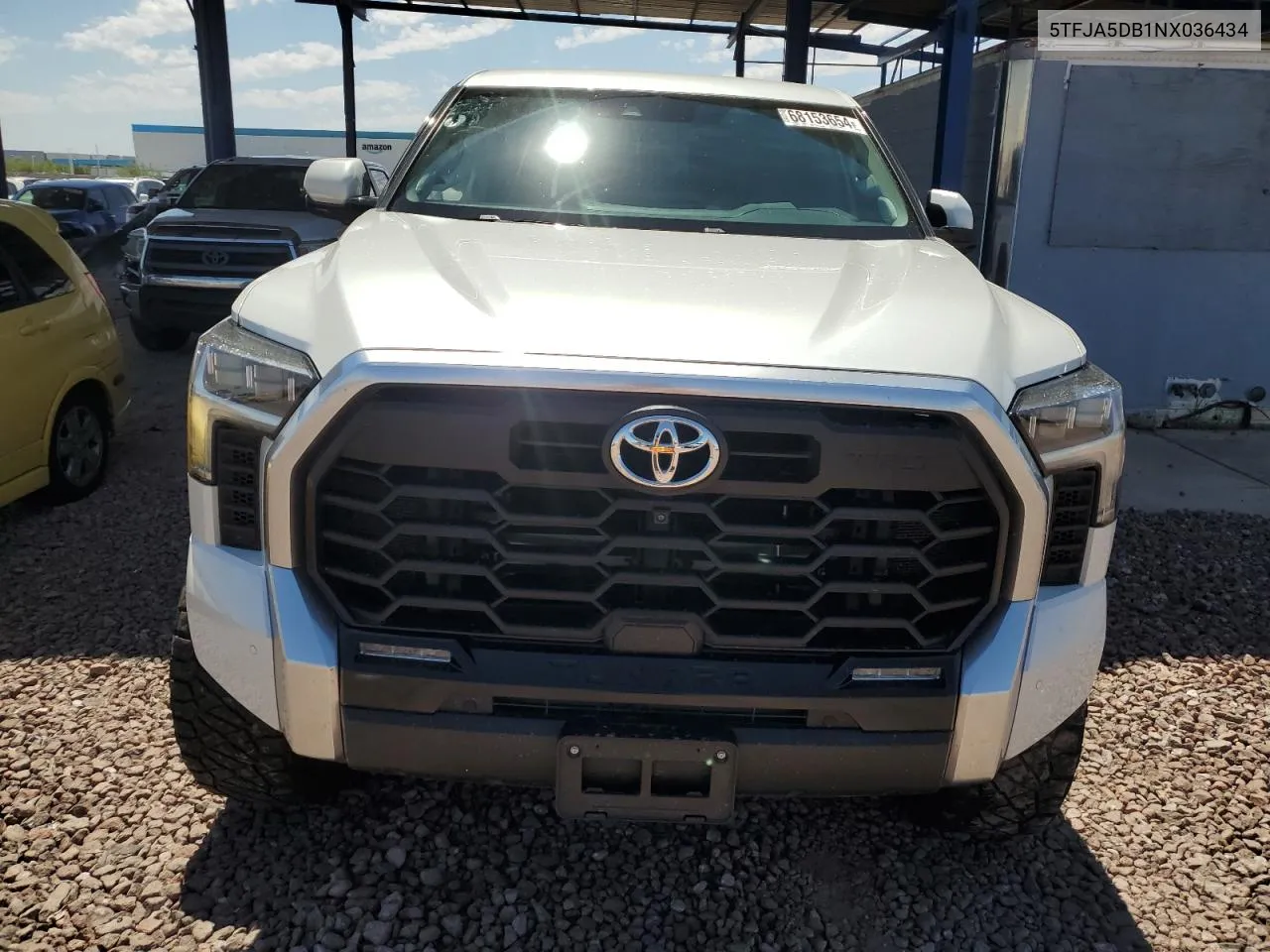 2022 Toyota Tundra Crewmax Limited VIN: 5TFJA5DB1NX036434 Lot: 68153654