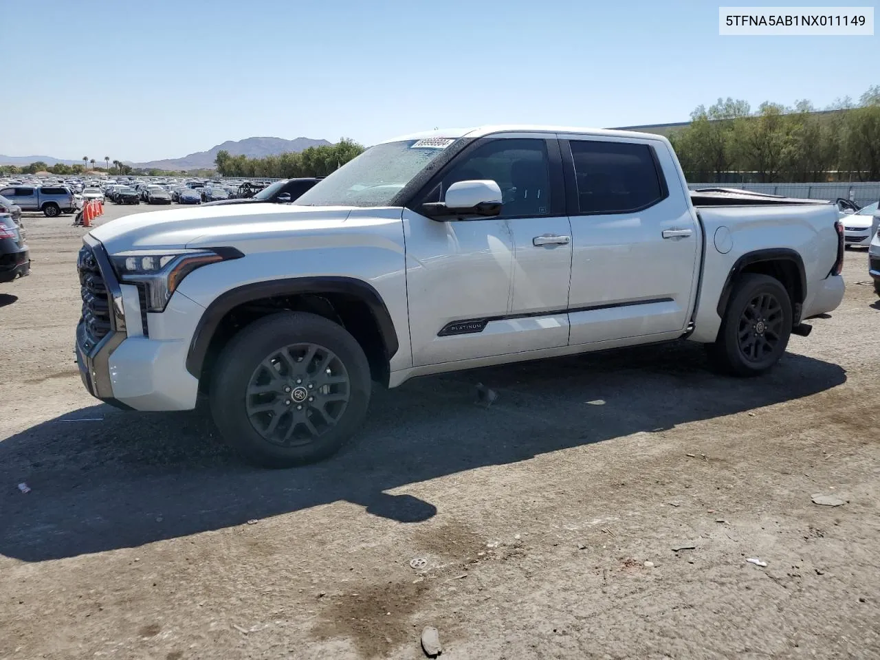 5TFNA5AB1NX011149 2022 Toyota Tundra Crewmax Platinum