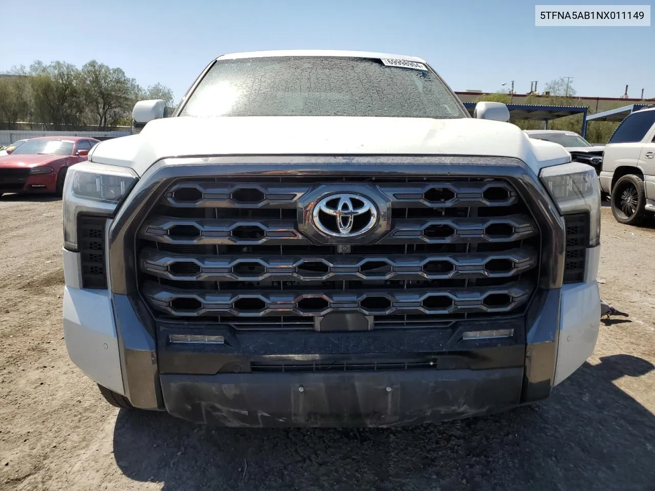 2022 Toyota Tundra Crewmax Platinum VIN: 5TFNA5AB1NX011149 Lot: 69998904