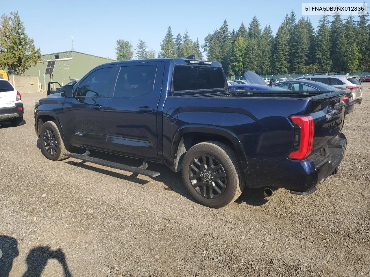 2022 Toyota Tundra Crewmax Platinum VIN: 5TFNA5DB9NX012836 Lot: 70535594