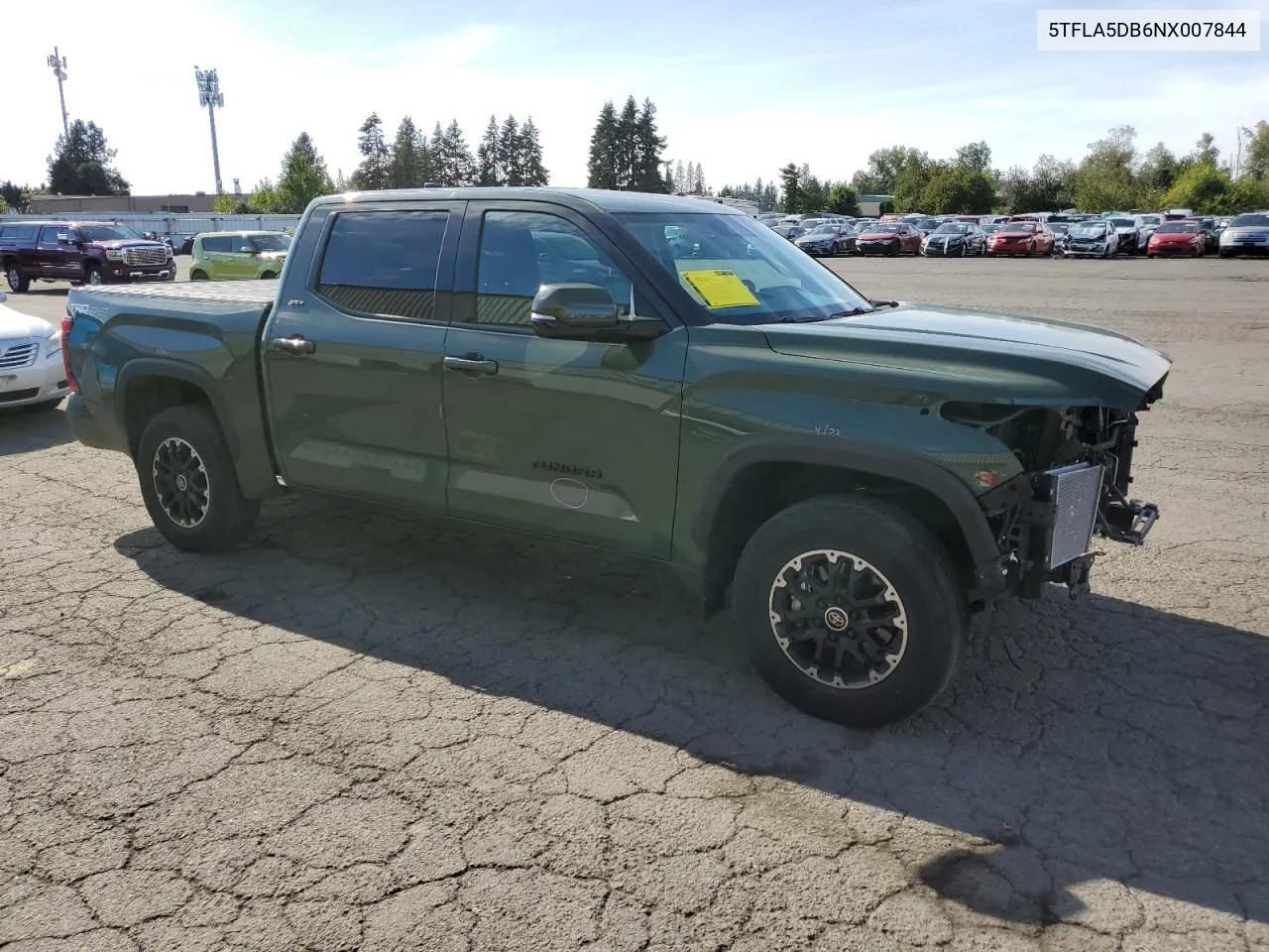 2022 Toyota Tundra Crewmax Sr VIN: 5TFLA5DB6NX007844 Lot: 70567574