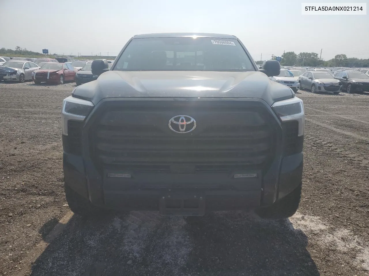 2022 Toyota Tundra Double Cab Sr VIN: 5TFLA5DA0NX021214 Lot: 70598004