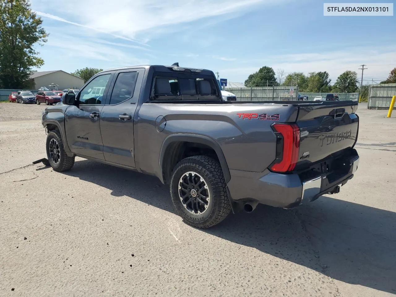 2022 Toyota Tundra Double Cab Sr VIN: 5TFLA5DA2NX013101 Lot: 70683404