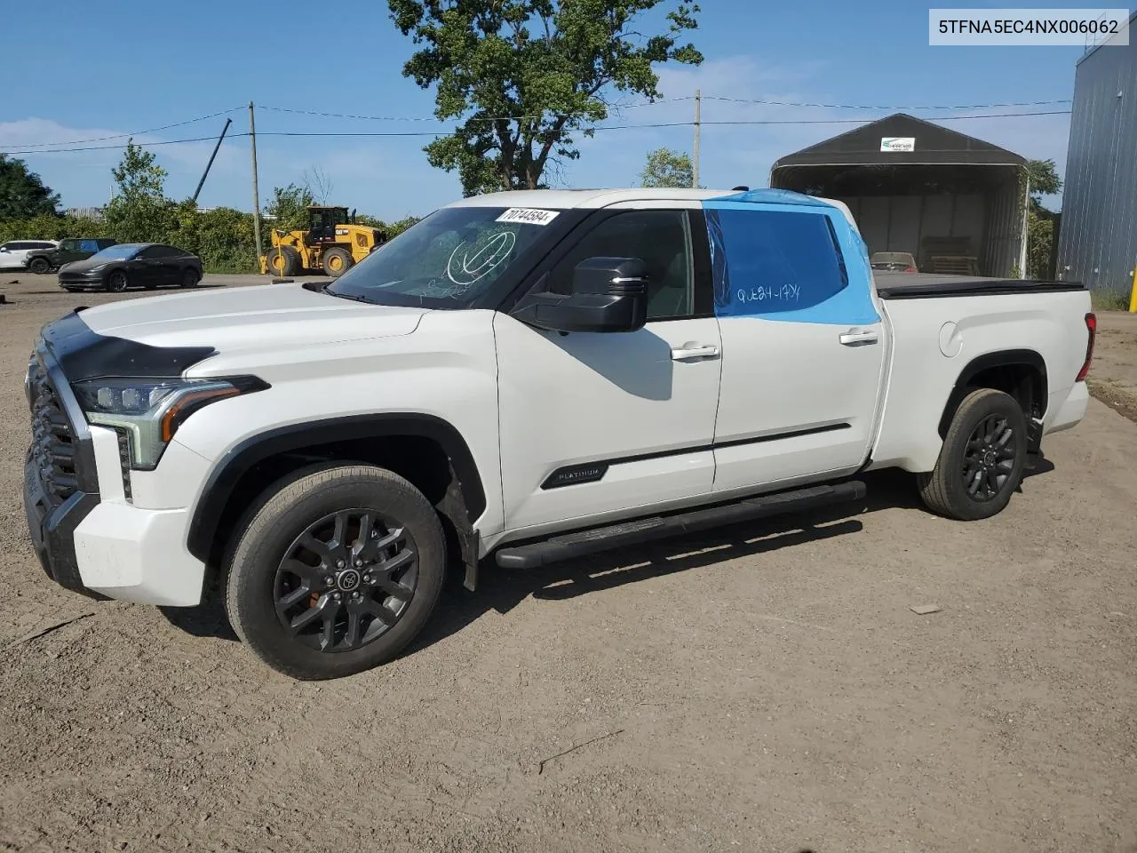 2022 Toyota Tundra Crewmax Platinum VIN: 5TFNA5EC4NX006062 Lot: 70744584