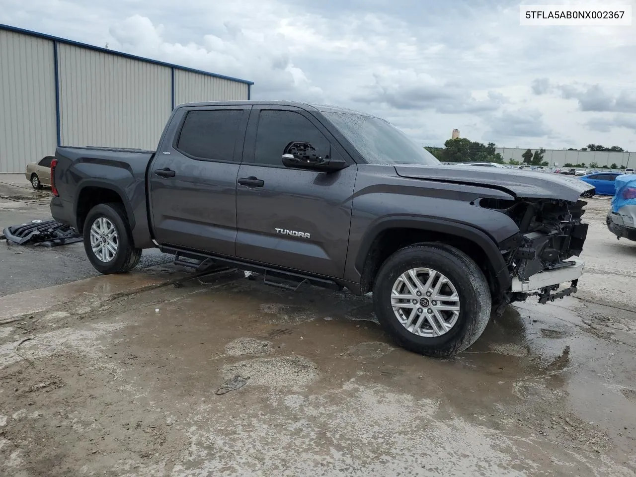 2022 Toyota Tundra Crewmax Sr VIN: 5TFLA5AB0NX002367 Lot: 70986274