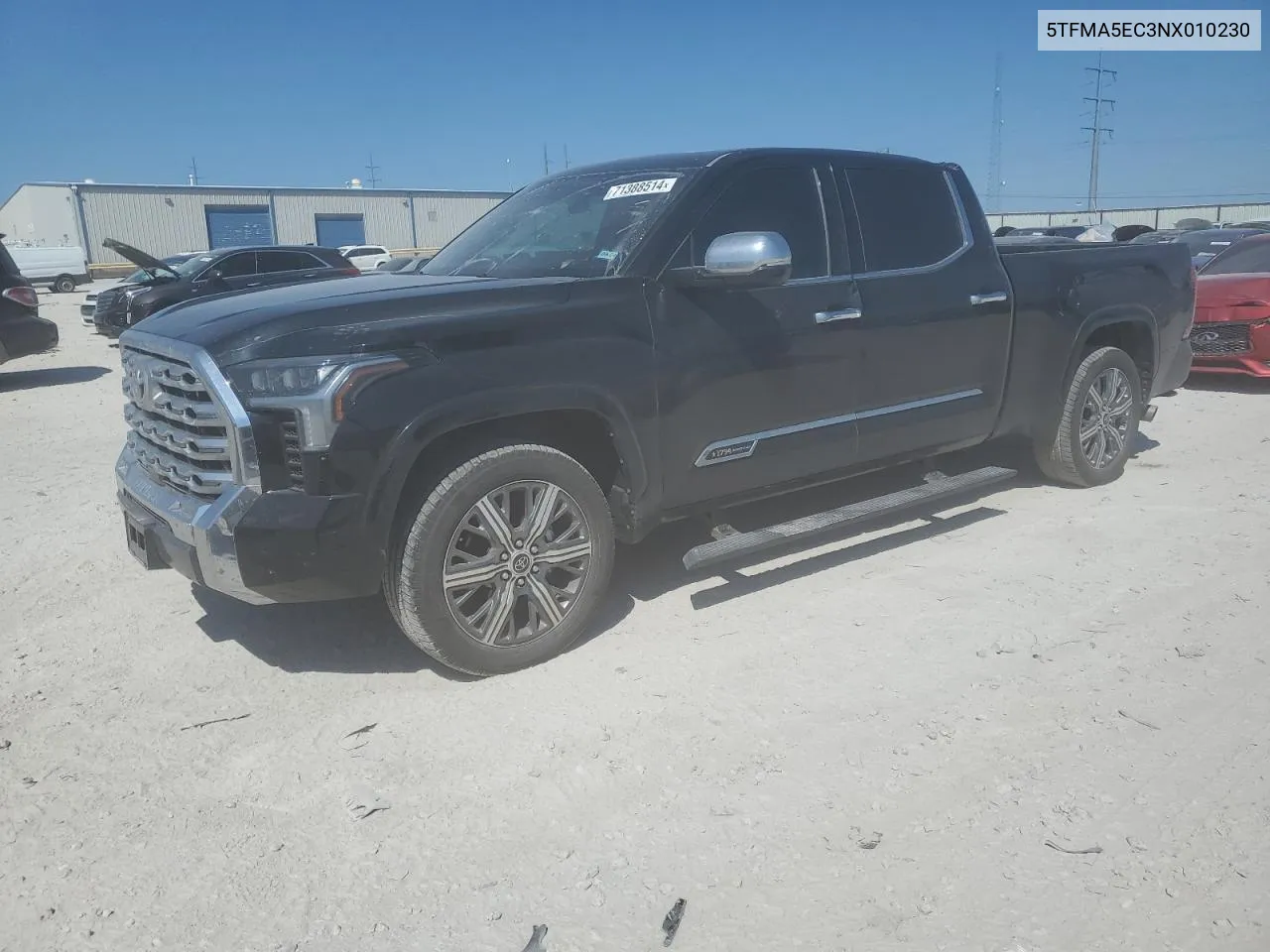 2022 Toyota Tundra Crewmax Platinum VIN: 5TFMA5EC3NX010230 Lot: 71388514