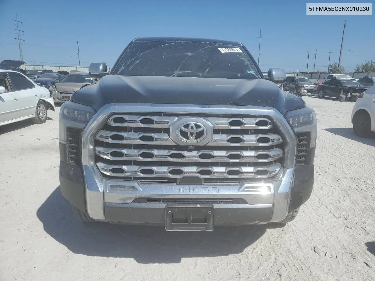 5TFMA5EC3NX010230 2022 Toyota Tundra Crewmax Platinum