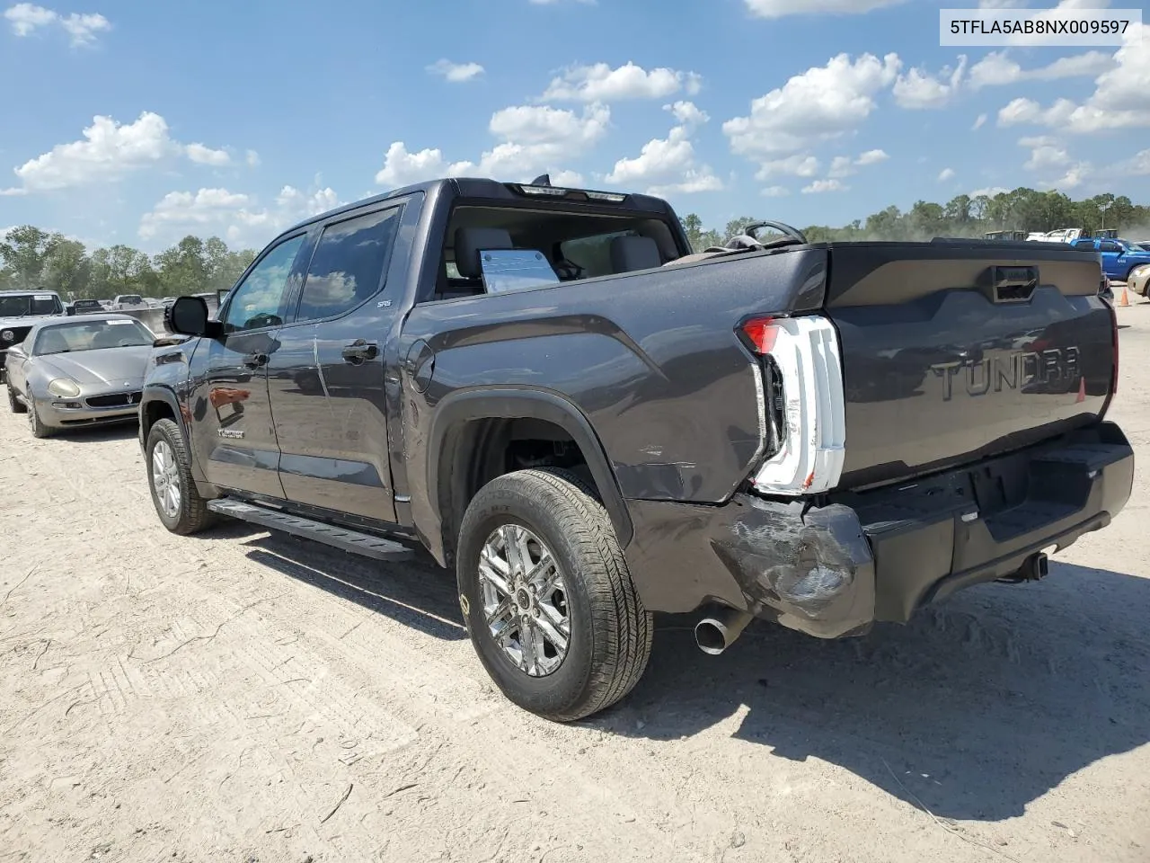 2022 Toyota Tundra Crewmax Sr VIN: 5TFLA5AB8NX009597 Lot: 71769044