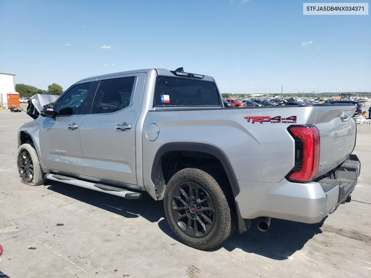 2022 Toyota Tundra Crewmax Limited VIN: 5TFJA5DB4NX034371 Lot: 71870914