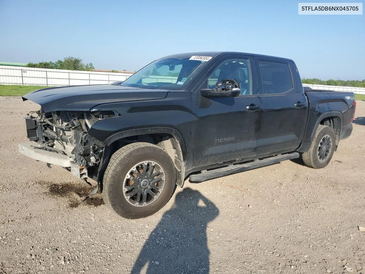 2022 Toyota Tundra Crewmax Sr VIN: 5TFLA5DB6NX045705 Lot: 72056304