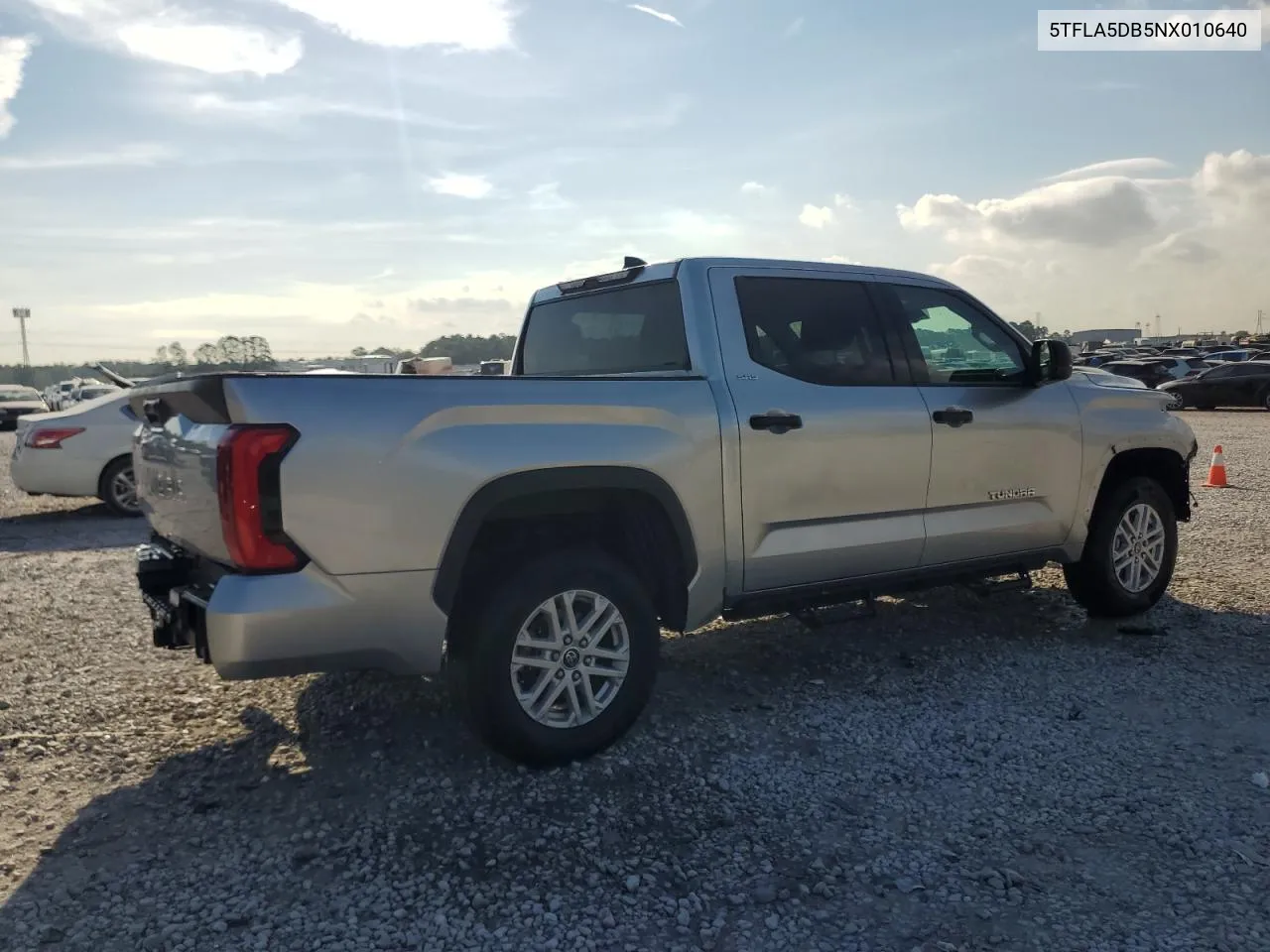 2022 Toyota Tundra Crewmax Sr VIN: 5TFLA5DB5NX010640 Lot: 72084584