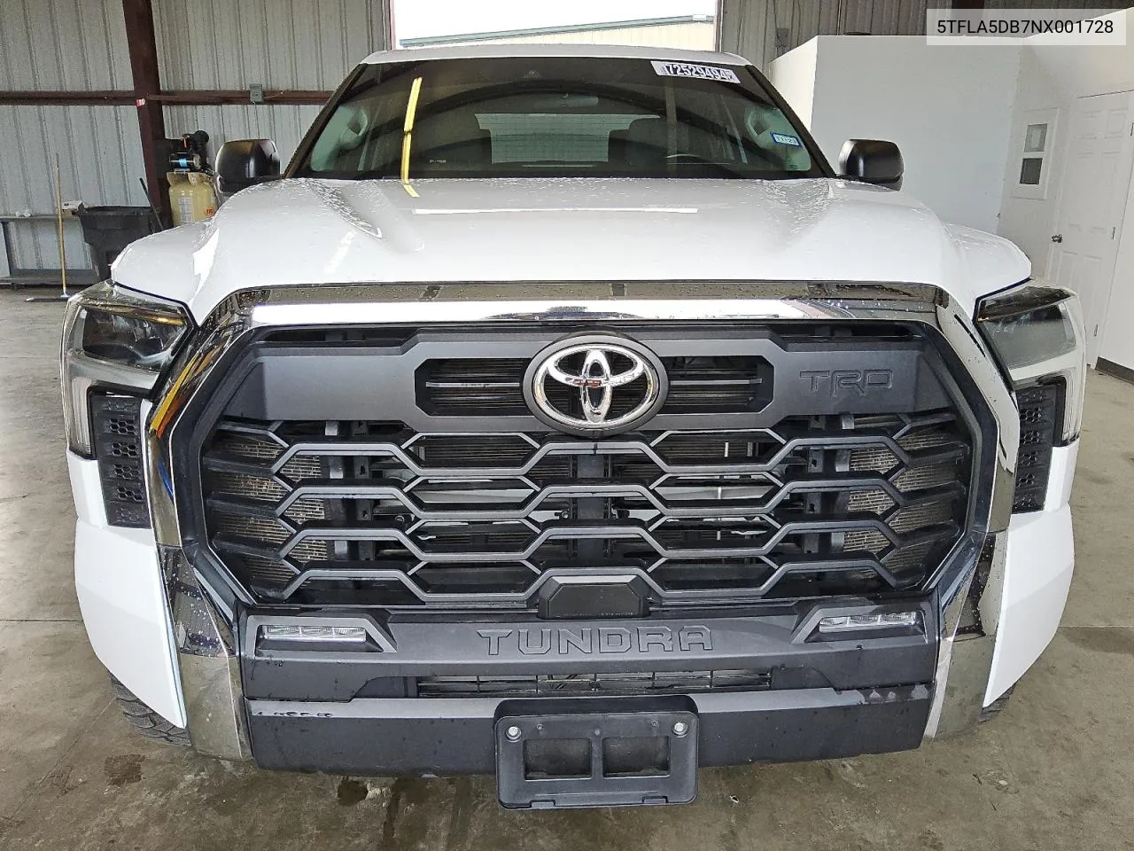 2022 Toyota Tundra Crewmax Sr VIN: 5TFLA5DB7NX001728 Lot: 72529494