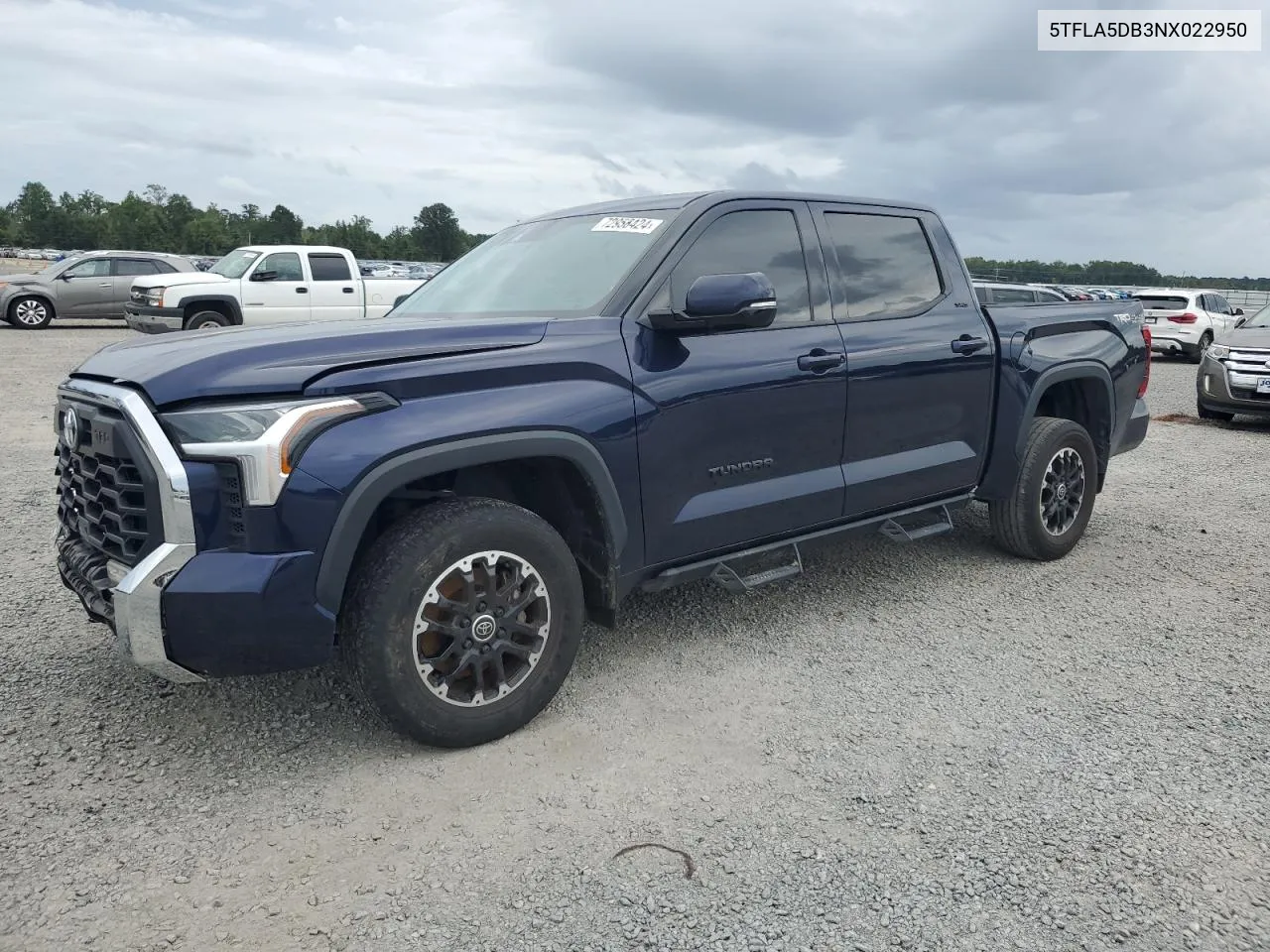 2022 Toyota Tundra Crewmax Sr VIN: 5TFLA5DB3NX022950 Lot: 72958424