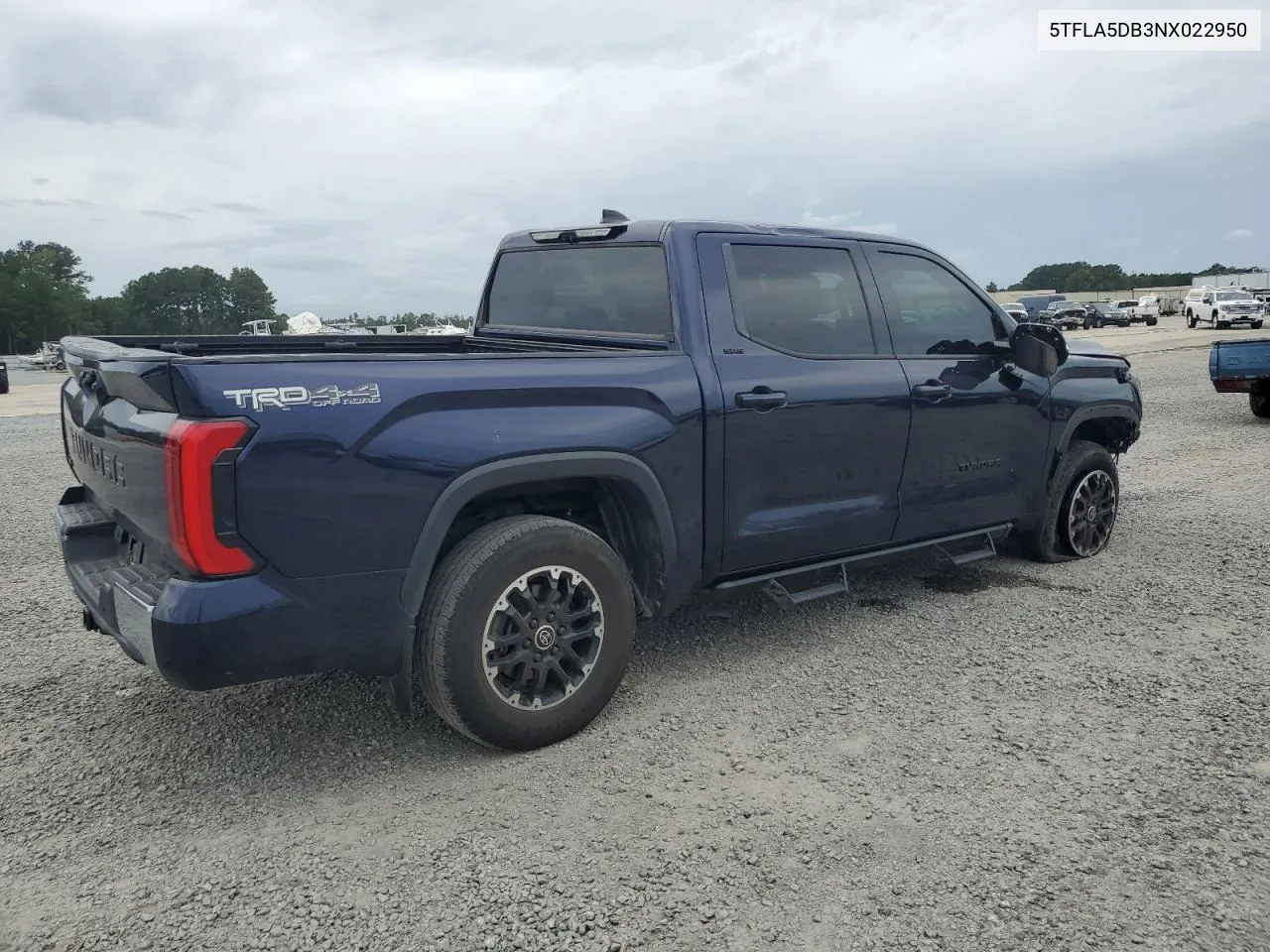 2022 Toyota Tundra Crewmax Sr VIN: 5TFLA5DB3NX022950 Lot: 72958424