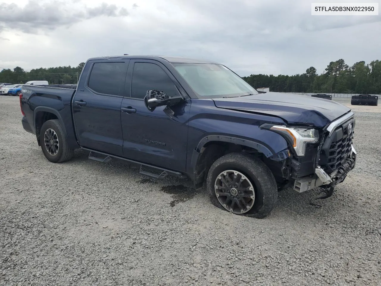 2022 Toyota Tundra Crewmax Sr VIN: 5TFLA5DB3NX022950 Lot: 72958424