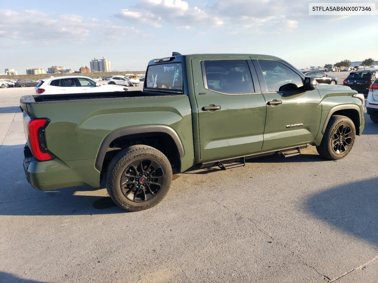 2022 Toyota Tundra Crewmax Sr VIN: 5TFLA5AB6NX007346 Lot: 73354224