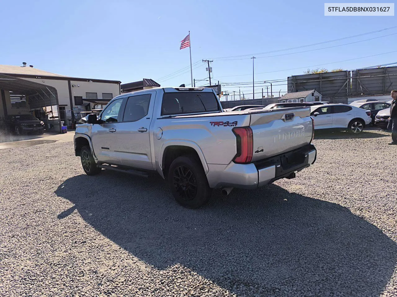 2022 Toyota Tundra Crewmax Sr VIN: 5TFLA5DB8NX031627 Lot: 73830894