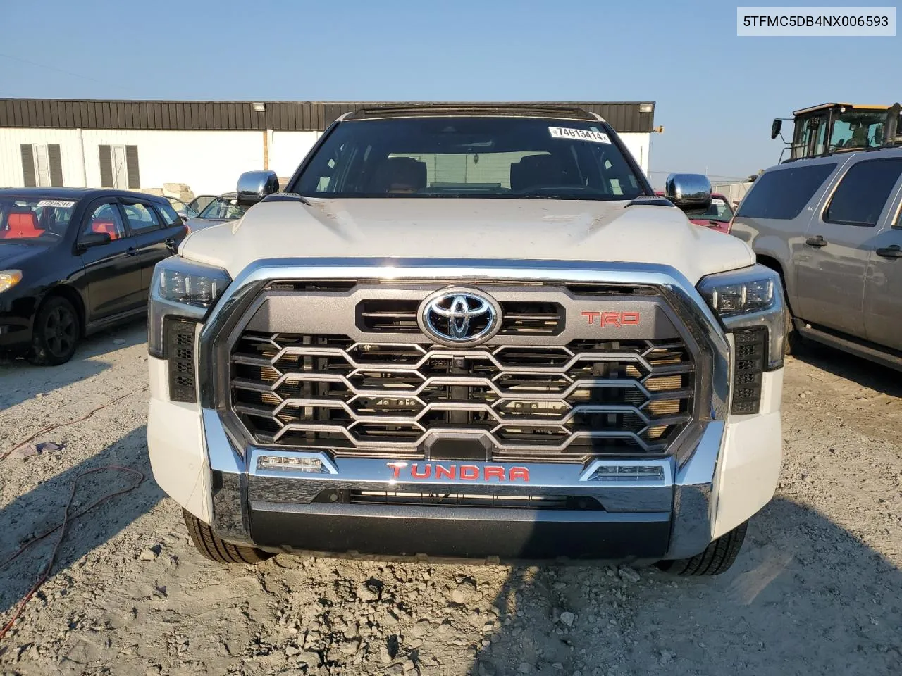 2022 Toyota Tundra Crewmax Platinum VIN: 5TFMC5DB4NX006593 Lot: 74613414