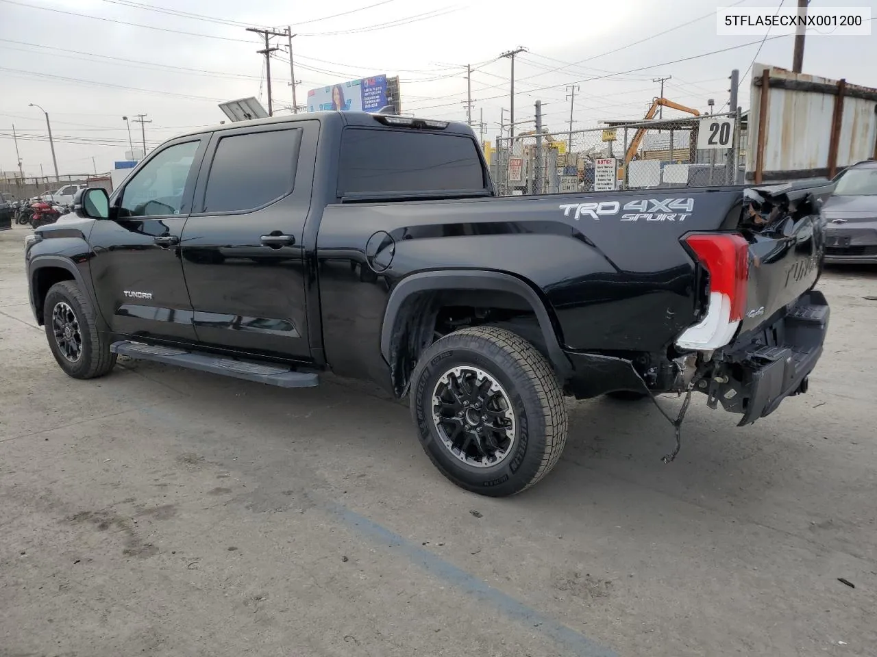 2022 Toyota Tundra Crewmax Sr5 VIN: 5TFLA5ECXNX001200 Lot: 74848844