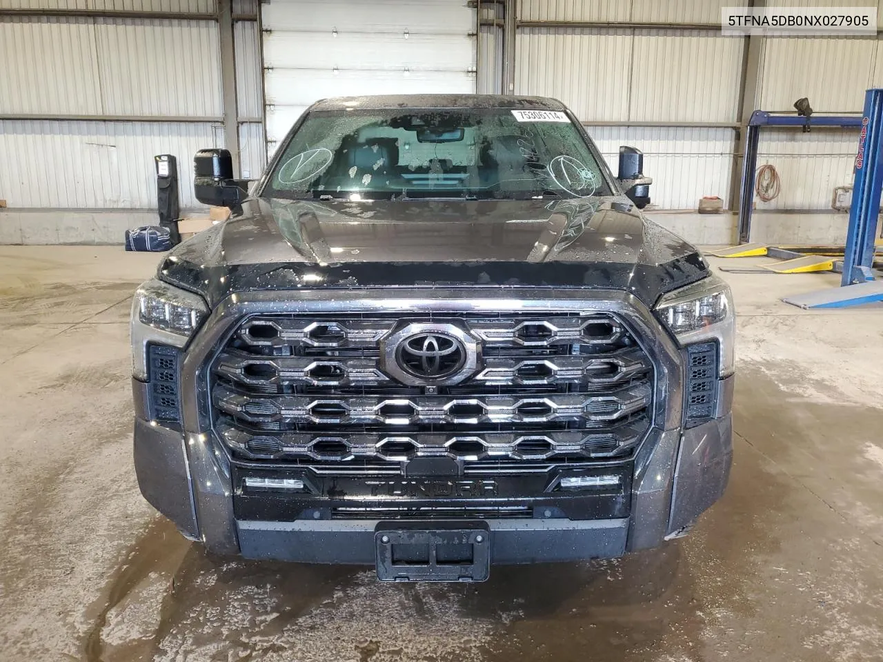 2022 Toyota Tundra Crewmax Platinum VIN: 5TFNA5DB0NX027905 Lot: 75306114