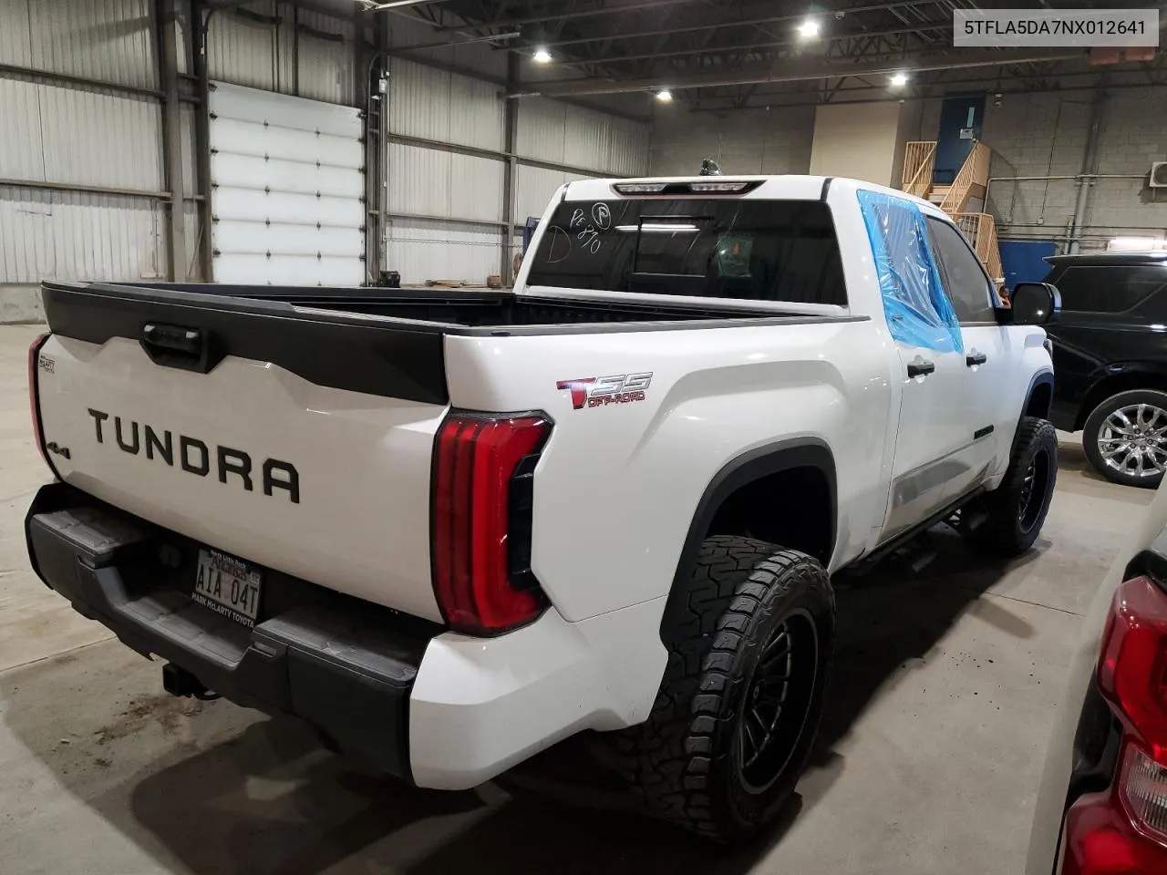 2022 Toyota Tundra Double Cab Sr VIN: 5TFLA5DA7NX012641 Lot: 75928664