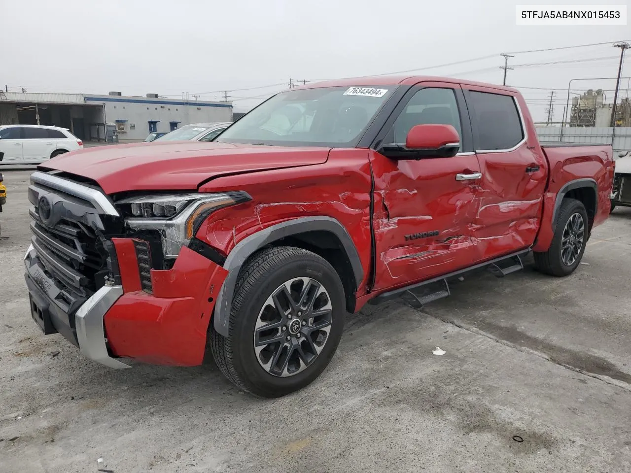 5TFJA5AB4NX015453 2022 Toyota Tundra Crewmax Limited