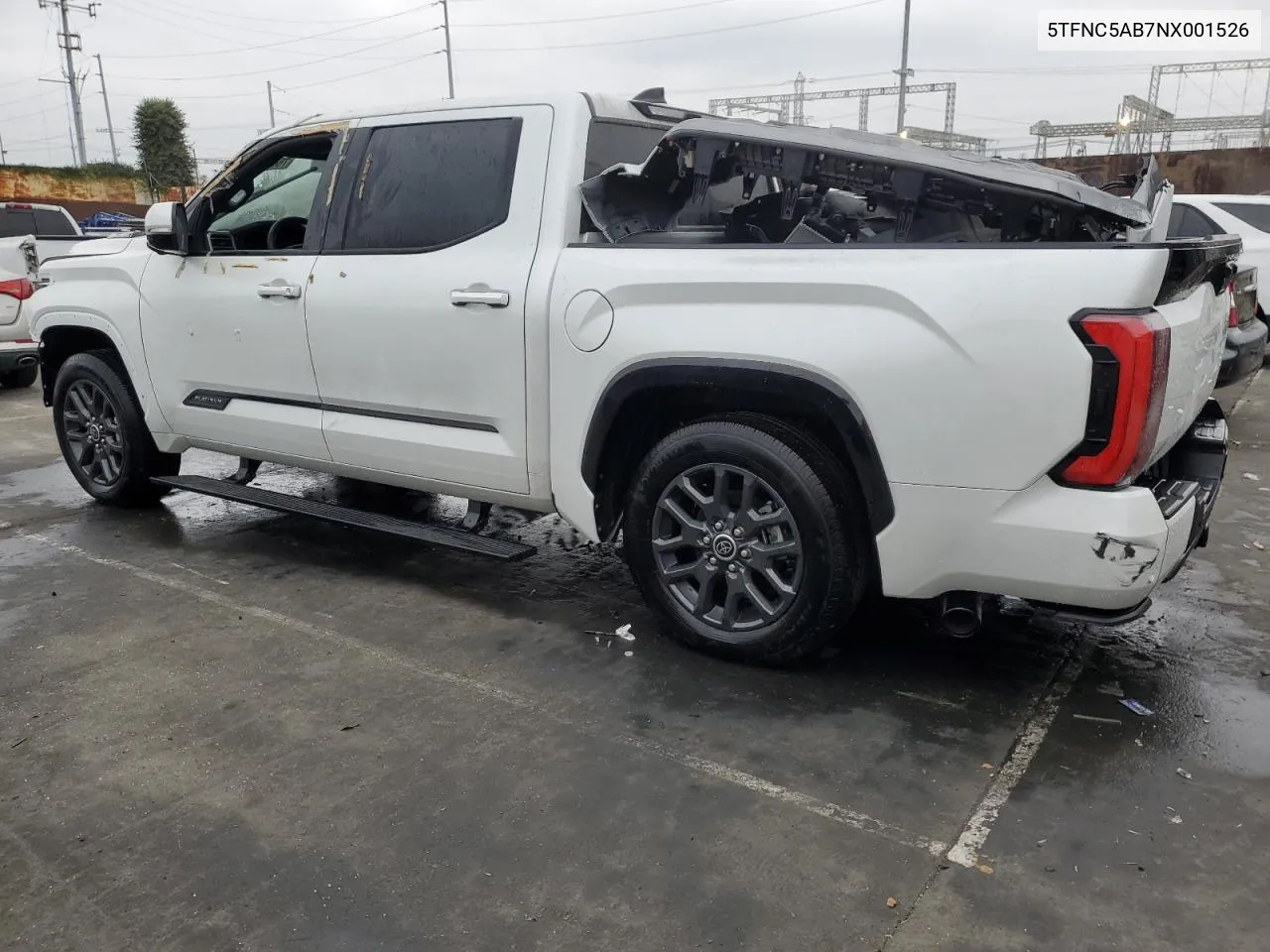 2022 Toyota Tundra Crewmax Platinum VIN: 5TFNC5AB7NX001526 Lot: 76499404