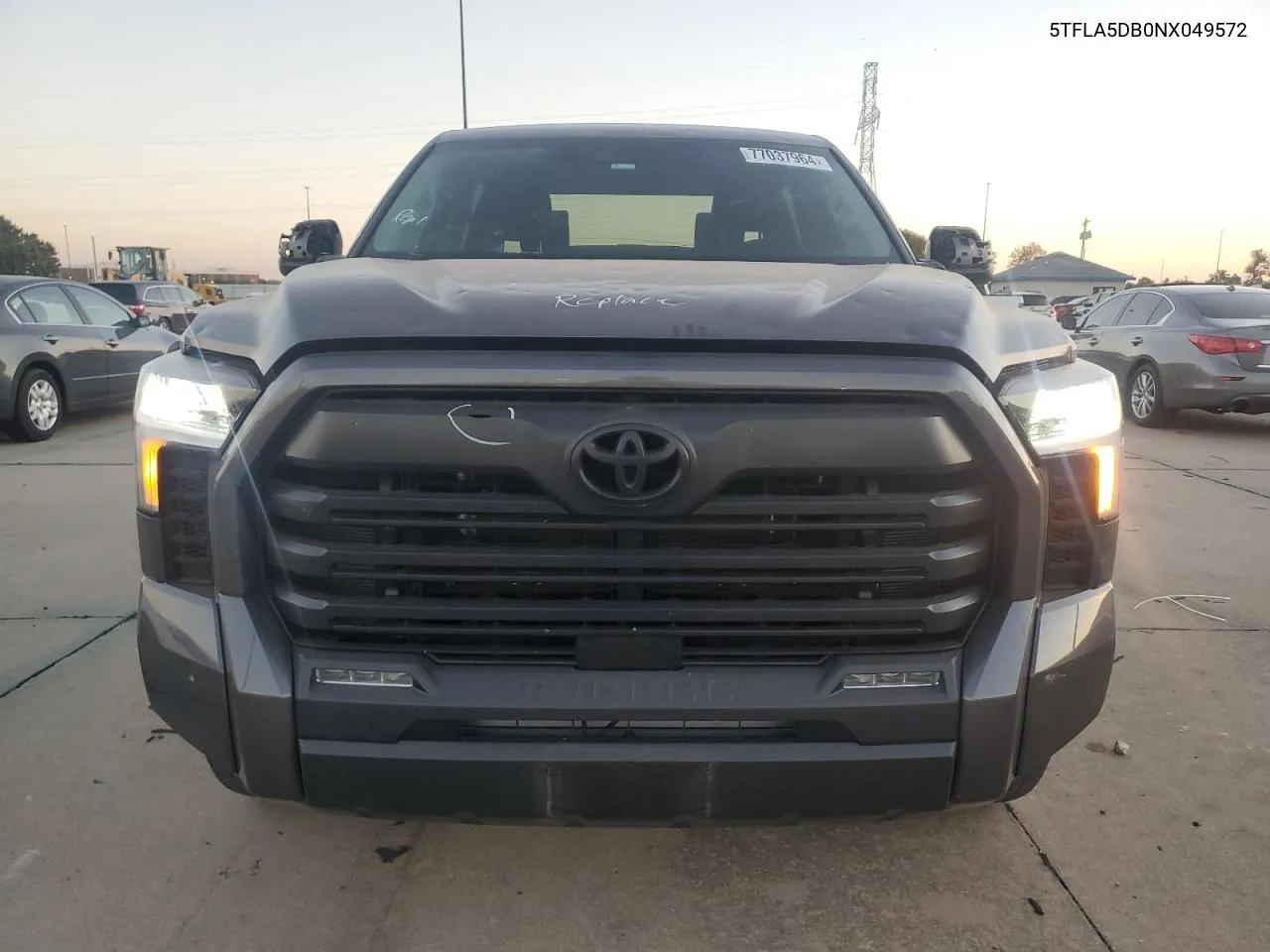 2022 Toyota Tundra Crewmax Sr VIN: 5TFLA5DB0NX049572 Lot: 77037964